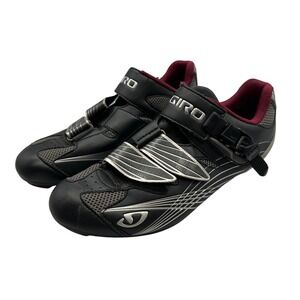 Giro‎ Solara Women's EU 40 US 8.25 Cycling Shoes Road Bike Black Maroon
